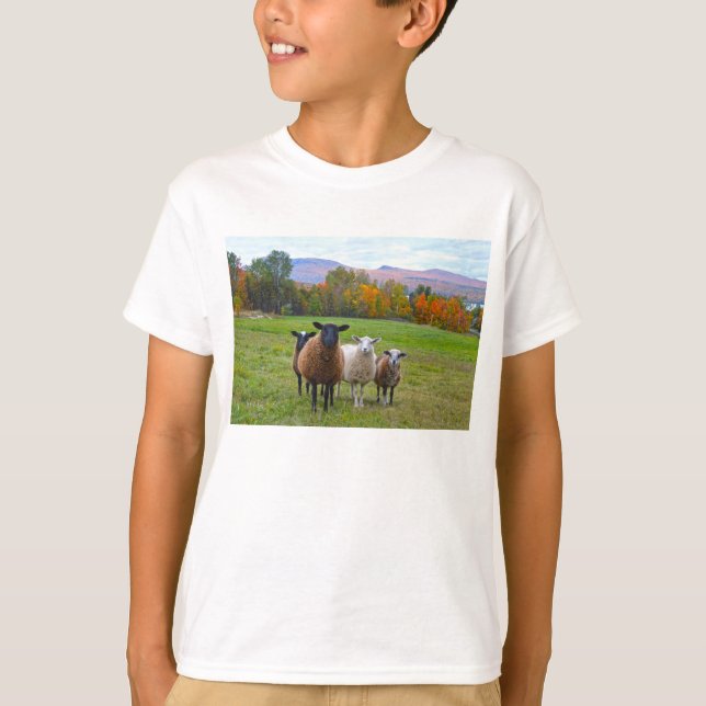 Camiseta Oveja Vermont en otoño (Anverso)