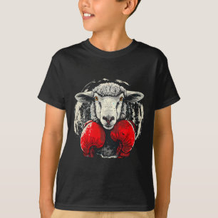 Camiseta Ovejas boxeando con guantes de boxeo Kickboxing Di