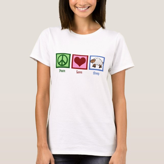 Camiseta Ovejas de amor por la paz (Anverso)