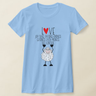 Camiseta "Ovejas de Jehová - Frutos del Espíritu"