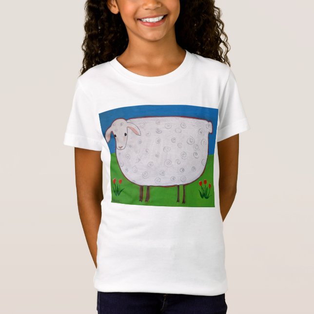 Camiseta "ovejas de los niños de Shirley con los (Anverso)