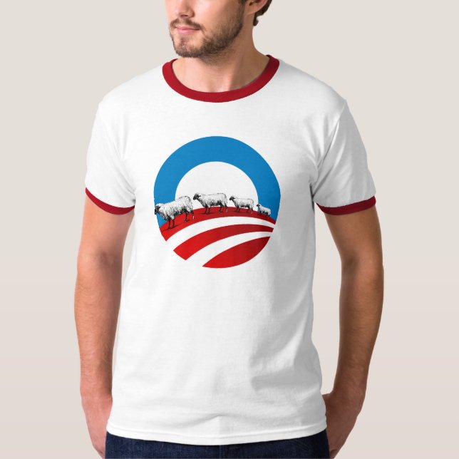 Camiseta Ovejas de Obama (Anverso)
