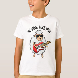 Camiseta Ovejas Divertidas Pun We Wool Rock You