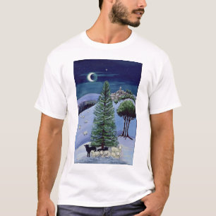 Camiseta Ovejas en un paisaje del invierno
