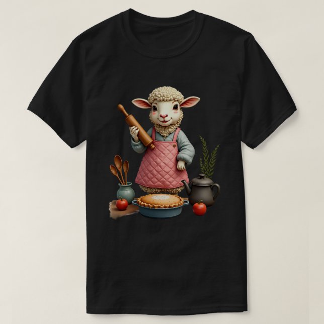 Camiseta Ovejas Horneando (Diseño del anverso)