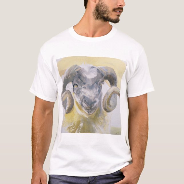 Camiseta Ovejas largas 2 del cuerno (Anverso)