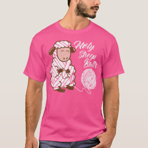Camiseta Ovejas Santas Bolas Divertido Amante del Ganchillo