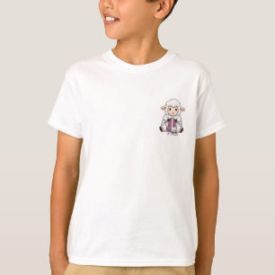 Camiseta Ovejas tejiendo dibujos animados para niños