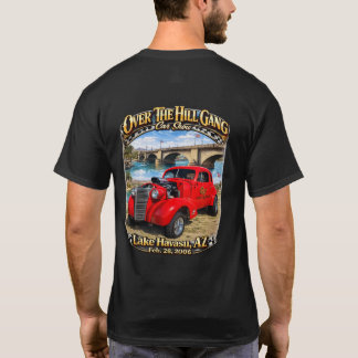 Camiseta Over The Hill Gang Car Club Lake Havasu AZ Hot Rod