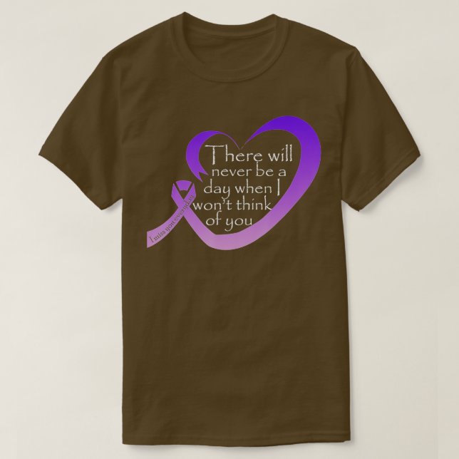 Camiseta Overdose Awareness Purple Ribbon  (Diseño del anverso)