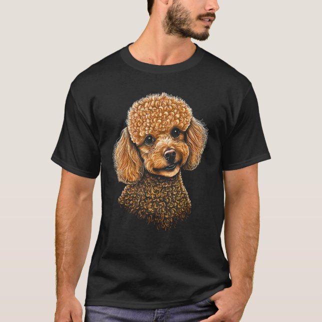Camiseta Overflowing Cuteness  Irresistible Toy Poodle Artw (Anverso)