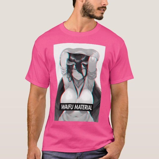 Camiseta Overlord Albedo Waifu Material (Anverso)