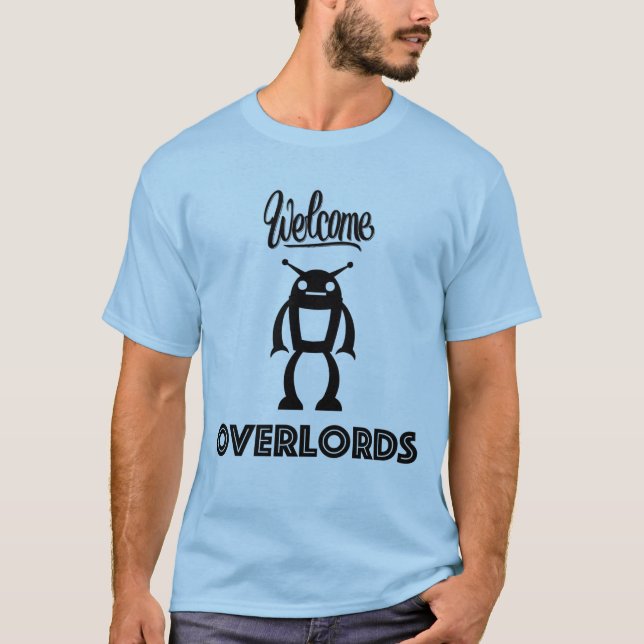 Camiseta Overlords agradables del robot (Anverso)