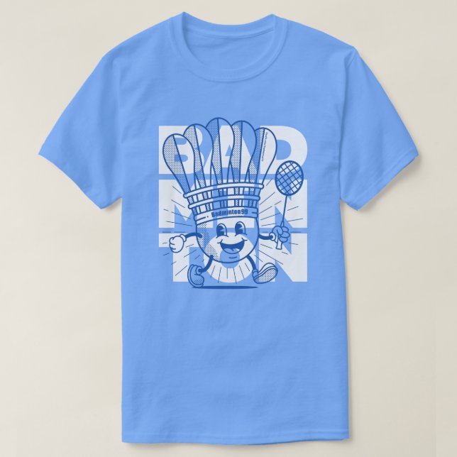 Camiseta OVERPRINT de la mascota Badminton (Diseño del anverso)