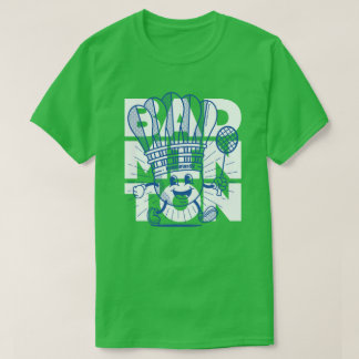 Camiseta OVERPRINT de la mascota Badminton