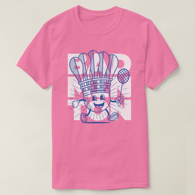 Camiseta OVERPRINT de la mascota Badminton (Diseño del anverso)