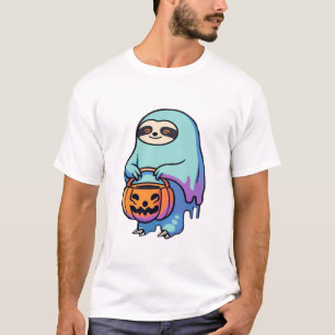 Camiseta oversize de Halloween fantasma de perezos