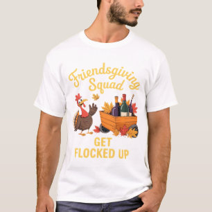 Camiseta oversize Friendsgiving Squad Get Flocked 