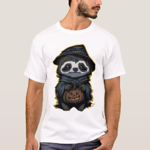 Camiseta oversized de perezoso de Halloween