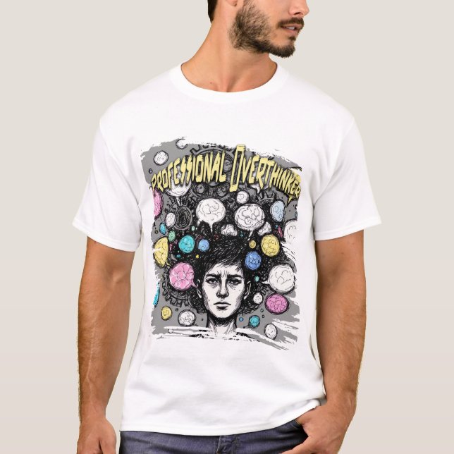 Camiseta overthinker funny design (Anverso)