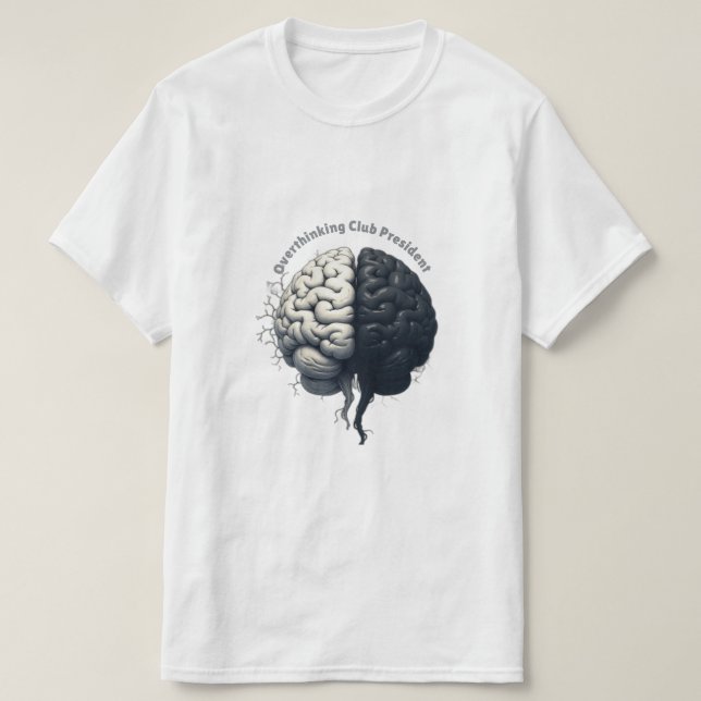 Camiseta Overthinking Club President (Diseño del anverso)