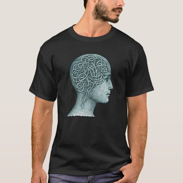 Camiseta Overthinking Mind Symbol for T-Shirts • Modern Men (Anverso)