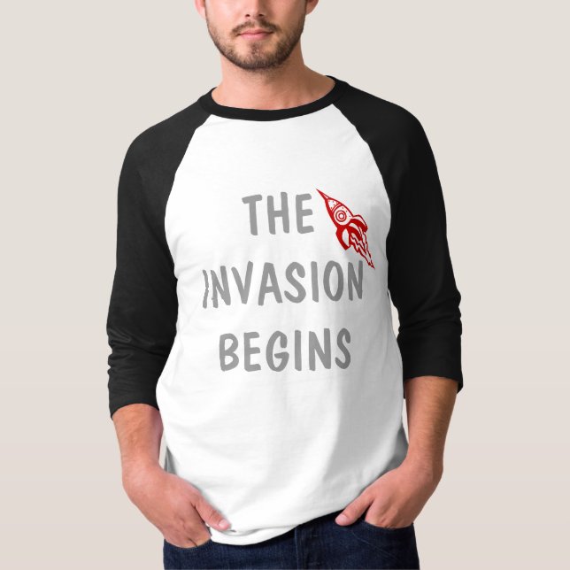 Camiseta OVNI - Comienza la invasión (Anverso)