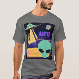Camiseta ovni, creer extraterrestre