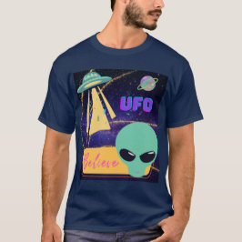 Camiseta ovni, creer extraterrestre