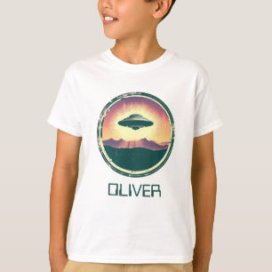 Camiseta OVNI de época personalizada