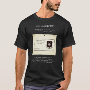 Camiseta OVNI - Desclasificado DOW-UAP-D049, LS, Base Aérea