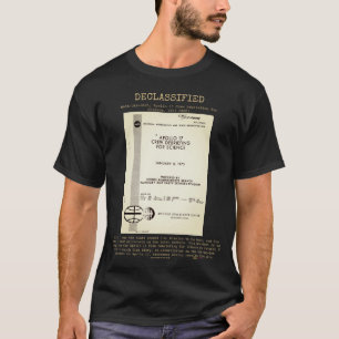 Camiseta OVNI - Desclasificado NASA-UAP-D005,Apollo17 CDFS1