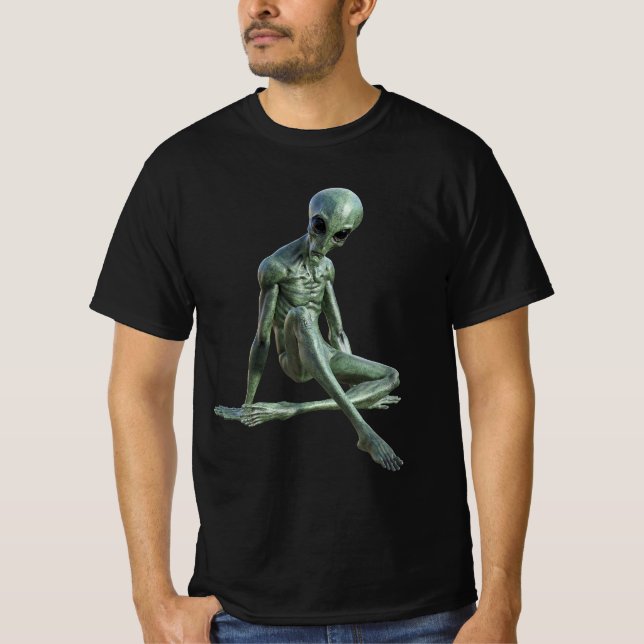 Camiseta OVNI, diseño Alien (Anverso)