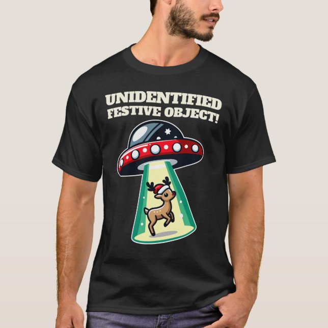 Camiseta OVNI: Objeto festivo no identificado (Anverso)
