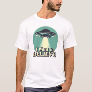 Camiseta OVNI Quiero Creer (Ortografía Corregida)