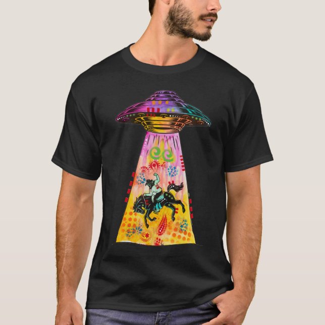 Camiseta OVNI Robando Vaquero (Anverso)