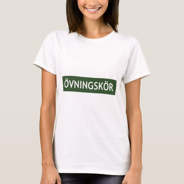 Camiseta ÖVNINGSKÖR ("conductor del estudiante" o (Anverso)
