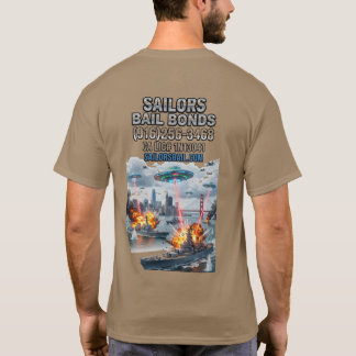 Camiseta OVNIs atacan a la Marina de EE. UU. en la Bahía de