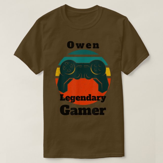 Camiseta Owen Legendary Gamer Video Game Controller (Diseño del anverso)