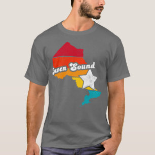 Camiseta Owen Sound Ontario Canada Vintage Distresal Souve