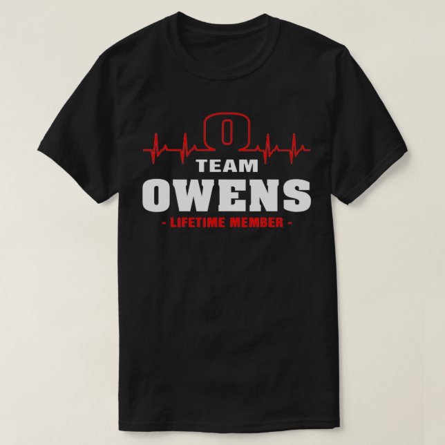 Camiseta Owens Surname last name Family team Owens lifetime (Diseño del anverso)