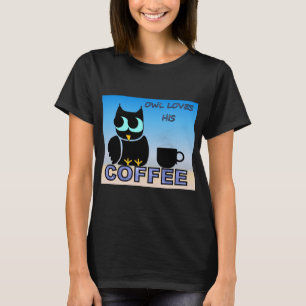 Camiseta Owl ama su café