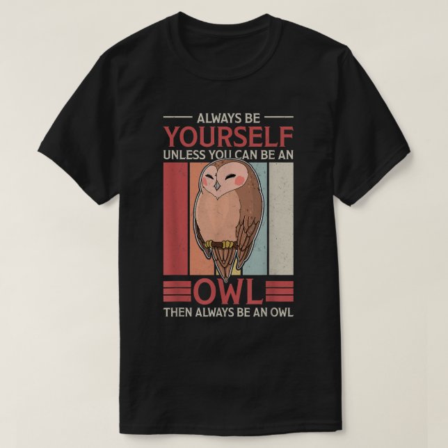 Camiseta Owl Birds Ornithologist Biology Biologist Night Cu (Diseño del anverso)