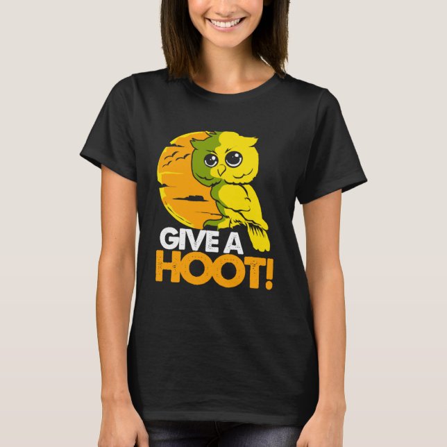 Camiseta Owl Da Un Hoot (Anverso)