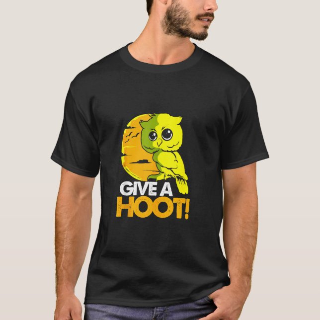 Camiseta Owl Da Un Hoot (Anverso)