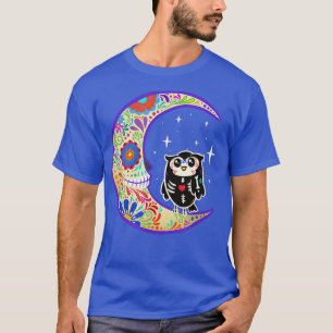 Camiseta Owl Dia de Los Muertos Skeleton Sugar Skull T-Shir