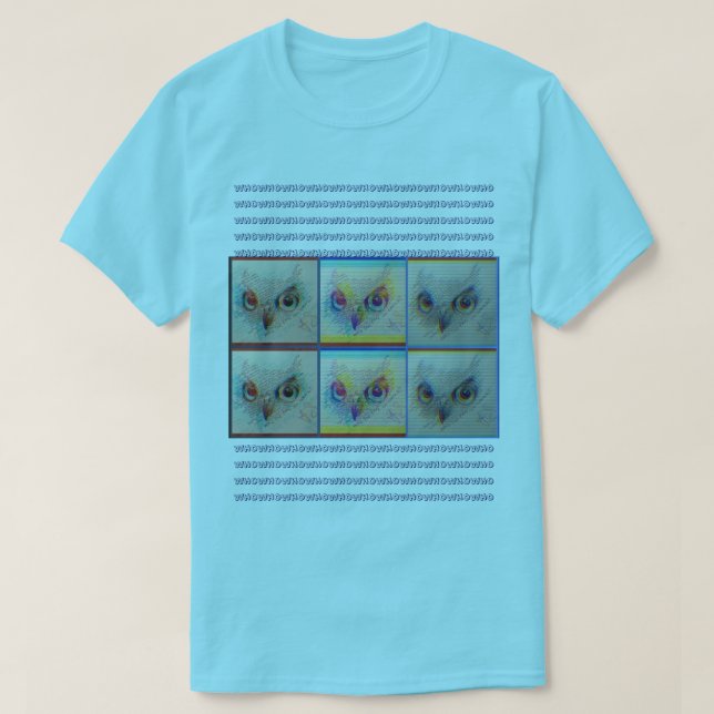 Camiseta Owl eyes 'Who you talkin to?" (Diseño del anverso)