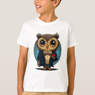 Camiseta Owl Groom in Love: Perfect El día de San Valentín 