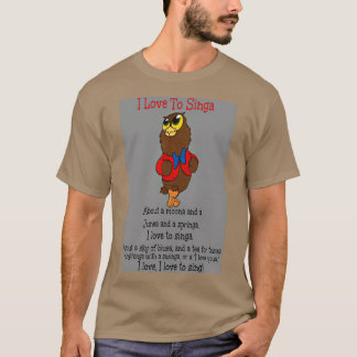 Camiseta Owl Jolson I love to Singa