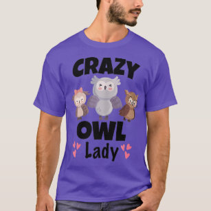 Camiseta Owl Lover Gift Funny Animal Owls Love Cute Crazy O